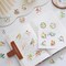50PCS Flower & Bird Transparent Stickers – Watercolor Nature PET Stickers for Scrapbooking, Bullet Journals, Planners, Laptops, Phone Cases & DIY Crafts
